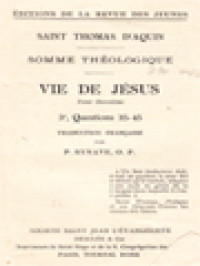 Image of Vie De Jésus II: 3a, Questions 35-45