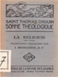 Image of La Religion, I: 2a-2ae, Questions 80-87