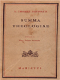 Image of Summa Theologiae III. Pars IIIe et Supplementum