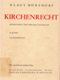 Lehrbuch Des Kirchenrechts Auf Grund Des Codex Iuris Canonici II: Sachenrecht