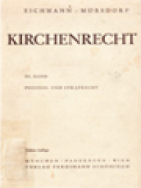 Image of Lehrbuch Des Kirchenrechts Auf Grund Des Codex Iuris Canonici III: Prozess Und Strafrecht