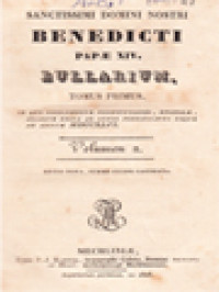 Image of Benedicti Papae XIV. Bullarium 2