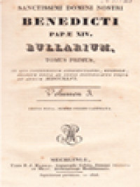 Image of Benedicti Papae XIV. Bullarium 3