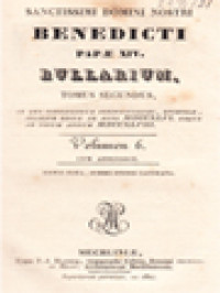Image of Benedicti Papae XIV. Bullarium 6