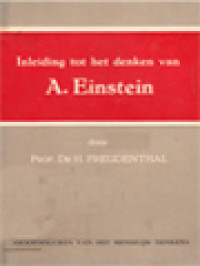 Image of Inleiding Tot Het Denken Van A. Einstein