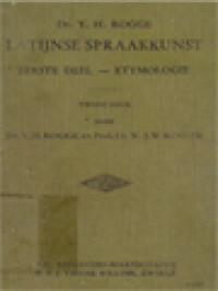 Image of Latijnse Spraakkunst I: Etymologie