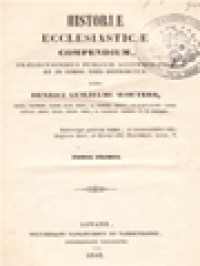 Historiae Ecclesiasticae Compendium I