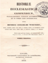 Historiae Ecclesiasticae Compendium III