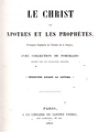 Image of Le Christ Les Apotres Et Les Prophètes: Avec Collection De Portraits