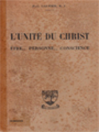 Image of L'Unité Du Christ Ètre... Personne... Conscience