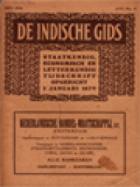 De Indische Gids No.5-1934: Staatkundig, Economisch En Letterkundig Tijdschrift Opgericht 1 Januari 1879