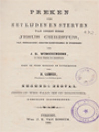 Image of Preken Over Het Lijden En Sterven Van Onzen Heer Jesus Christus IX-XIV