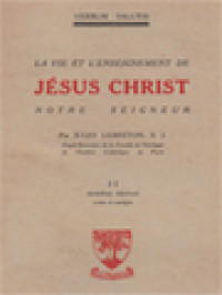 Image of La Vie Et L'enseignement De Jesus Christ Notre Seigneur II