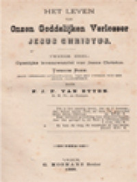 Image of Het Leven Van Onzen Goddelijken Verlosser Jesus Christus II.2: Openlijke Levenswandel Van Jesus Christus