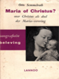 Image of Maria Of Christus: Christus Als Doel Der Mariaverering