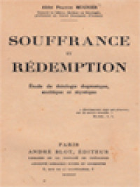 Souffrance Et Rédemption: Étude De Théologie Dogmatique Ascétique Et Mystique