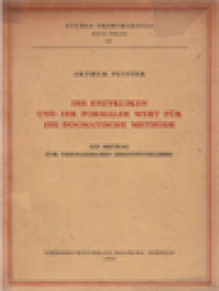 Image of Die Enzykliken Und Ihr Formaler Wert Für Die Dogmatische Methode: Ein Beitrag Zur Theologischen Erkenntnislehre