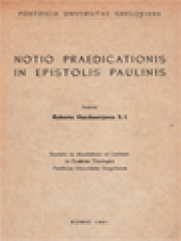 Notio Praedicationis In Epistolis Paulinis