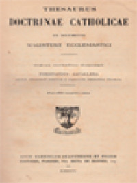 Thesaurus Doctrinae Catholicae Ex Documentis Magisterii Ecclesiastici