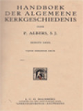 Handboek Der Algemeene Kerkgeschiedenis I