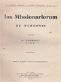 Ius Missionariorum 2: De Personis