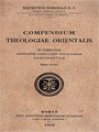 Image of Compendium Theologiae Orientalis