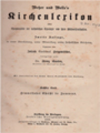 Image of Wetzer Und Welte's Kirchenlexikon Oder Encyklopädie Der Katholischen Theologie Und Ihrer Hülfswissenschaften VI: Himmelfahrt Christi Bis Juvencus
