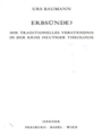 Image of Erbsünde? Ihr Traditionelles Verständnis In Der Krise Heutiger Theologie