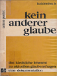 Kein Anderer Glaube: Das Kirchliche Lehramt Zu aktuellen Glaubensfragen Eine Dokumentation