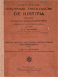 Compendium Doctrinae Theologicae De Iustitia: Secundum Principia Iuris Recentioris Speciatim Vero Neerlandici