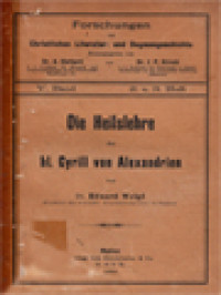 Image of Die Heilslehre Des Hl. Cyrill Von Alexandria