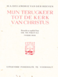 Image of Mijn Terugkeer Tot De Kerk Van Christus