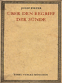 Image of Über Den Begrif Der Sünde