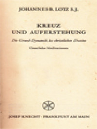 Image of Kreuz Und Auferstehung: Die Grund-Dynamik Des Christlichen Daseins, Österliche Meditationen