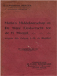 Image of Maria's Middelaarschap En De Ware Godsvrucht Tot De Heilige Maagd