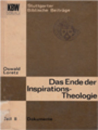 Image of Das Ende Der Inspirations-Theologie, Chancen Eines Neubeginns II: Dokumente