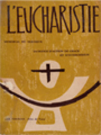 L'Eucharistie: Mémorial Du Seigneur Sacrifice D'action De Grâce Et D'intercession