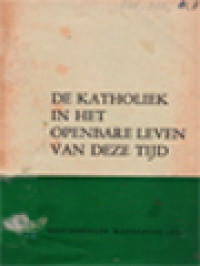 Image of De Katholiek In Het Openbare Leven Van Deze Tijd