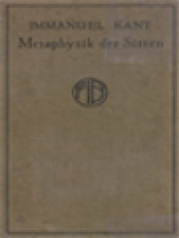 Metaphysik Der Sitten