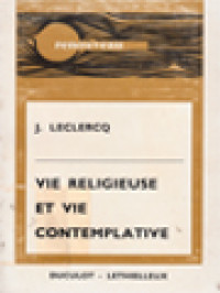 Image of Vie Religieuse Et Vie Contemplative