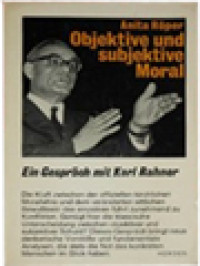 Image of Objektive Und Subjektive Moral: Ein Gespräch Mit Karl Rahner