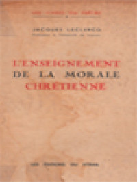 L'enseignement De La Morale Chrétienne