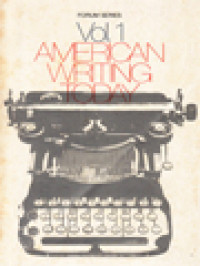 Image of American Writing Today I