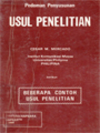 Pedoman Penyusunan Usul Penelitian