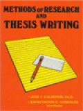 Methods Of Research And Thesis Writing