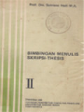 Bimbingan Menulis Skripsi-Thesis II