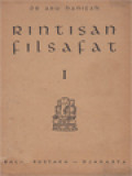 Rintisan Filsafat I: Filsafat Barat Ditilik Dengan Djiwa Timur