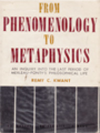 Image of From Phenomenology To Metaphysics: An Inquiry Into The Last Period Of Merleau-Ponty's Philosophical Life