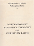 Contemporary European Thought And Christian Faith