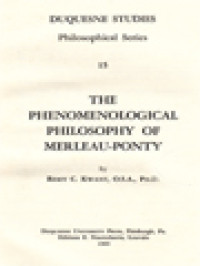 The Phenomenological Philosophy Of Merleau-Ponty